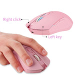 Pink Game Mouse - Wireless & Silent - Gamer Tech