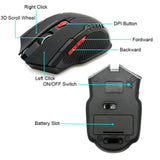 2.4GHz Wireless Mice with USB Receiver Gamer 2000DPI - Gamer Tech