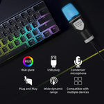 RGB USB Gaming Mic for Podcast, Studio, Streaming SF666R