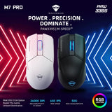 Machenike M7 Pro Gaming Mouse - USB/Wireless, 26K DPI, RGB, 74g