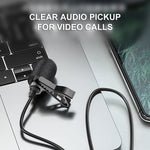 Portable USB Cable Clip-On Microphone for Computer Recording