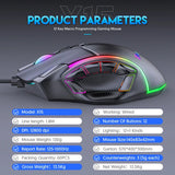 12800 DPI RGB Gaming Mouse | 12 Programmable Keys, Macro Support