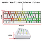 HXSJ V200 RGB Mini Gaming Keyboard - 19-Key Conflict-Free