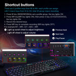 REDRAGON Horus K618 RGB Mechanical Gaming Keyboard - Bluetooth 5.0, Wireless USB 2.4G, 104 Keys