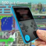 Portable and Rechargeable Handheld Retro 500 Classic Game Console