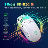 Hongsund T90 Wireless RGB Mechanical Gaming Mouse 3600 DPI, Ergonomic Design