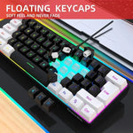 60% RGB Wired Gaming Keyboard - Waterproof Ultra Compact 61-Key for PC/Mac