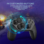 Wireless Dual Vibration Bluetooth Gamepad For PS4, Android, iOS, PC with Turbo Function