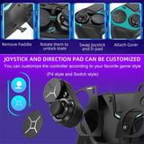 Wireless Dual Vibration Bluetooth Gamepad For PS4, Android, iOS, PC with Turbo Function