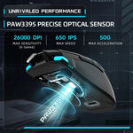 Machenike M7 Pro Gaming Mouse - USB/Wireless, 26K DPI, RGB, 74g