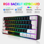 60% RGB Wired Gaming Keyboard - Waterproof Ultra Compact 61-Key for PC/Mac