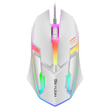 SKYLION F1 Wired Mouse - 3 Keys, Colorful Lighting, Windows & iOS