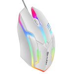 SKYLION F1 Wired Mouse - 3 Keys, Colorful Lighting, Windows & iOS