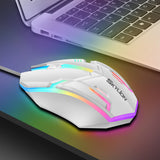 SKYLION F1 Wired Mouse - 3 Keys, Colorful Lighting, Windows & iOS