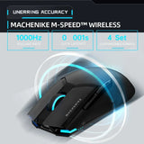 Machenike M7 Pro Gaming Mouse - USB/Wireless, 26K DPI, RGB, 74g