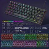 MageGee Mini RGB Backlit Keyboard - Waterproof, Wired