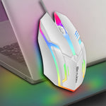 SKYLION F1 Wired Mouse - 3 Keys, Colorful Lighting, Windows & iOS