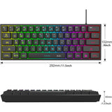 MageGee Mini RGB Backlit Keyboard - Waterproof, Wired