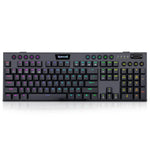 REDRAGON Horus K618 RGB Mechanical Gaming Keyboard - Bluetooth 5.0, Wireless USB 2.4G, 104 Keys