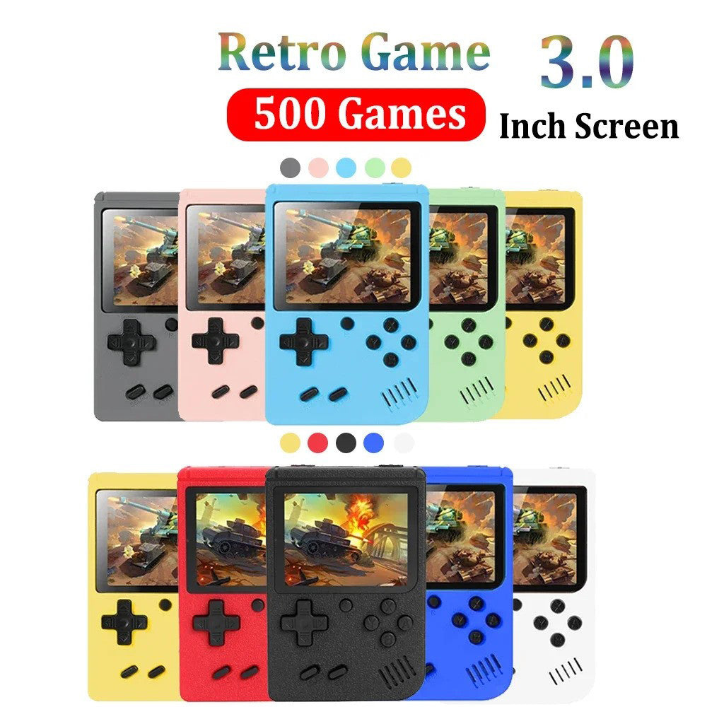 Mini Handheld Video Game Retro Portable Mini Handheld Video Game Console - 500 Built-in Games ...