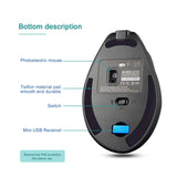 Lefon - Rechargeable Wireless Vertical Mouse 2.4G 1000/1600/2400 DPI - Gamer Tech