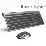 2.4 GHz Ergonomic Portable Wireless Keyboard and Mouse Combo - Gamer Tech