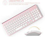 2.4 GHz Ultra-Thin Portable Wireless Keyboard and Mouse Combo - Gamer Tech