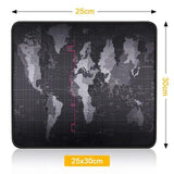 Anti-slip Natural Rubber Computer Mouse Pad - World Map RGB - Gamer Tech