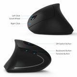 CHYI - Ergonomic Vertical Mouse 2.4G Wireless - Gamer Tech