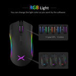 Delux - M625 PMW3360 Sensor Gaming Mouse 12000DPI with Fire Key for FPS Gamer - Gamer Tech
