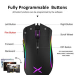 Delux - M625 PMW3360 Sensor Gaming Mouse 12000DPI with Fire Key for FPS Gamer - Gamer Tech