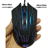 Forka - Silent Click USB Wired Gaming Mouse 6 Buttons 3200DPI - Gamer Tech