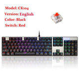 MOTOSPEED CK104 RGB Backlight Mechanical Keyboard with Anti-Ghosting - Gamer Tech