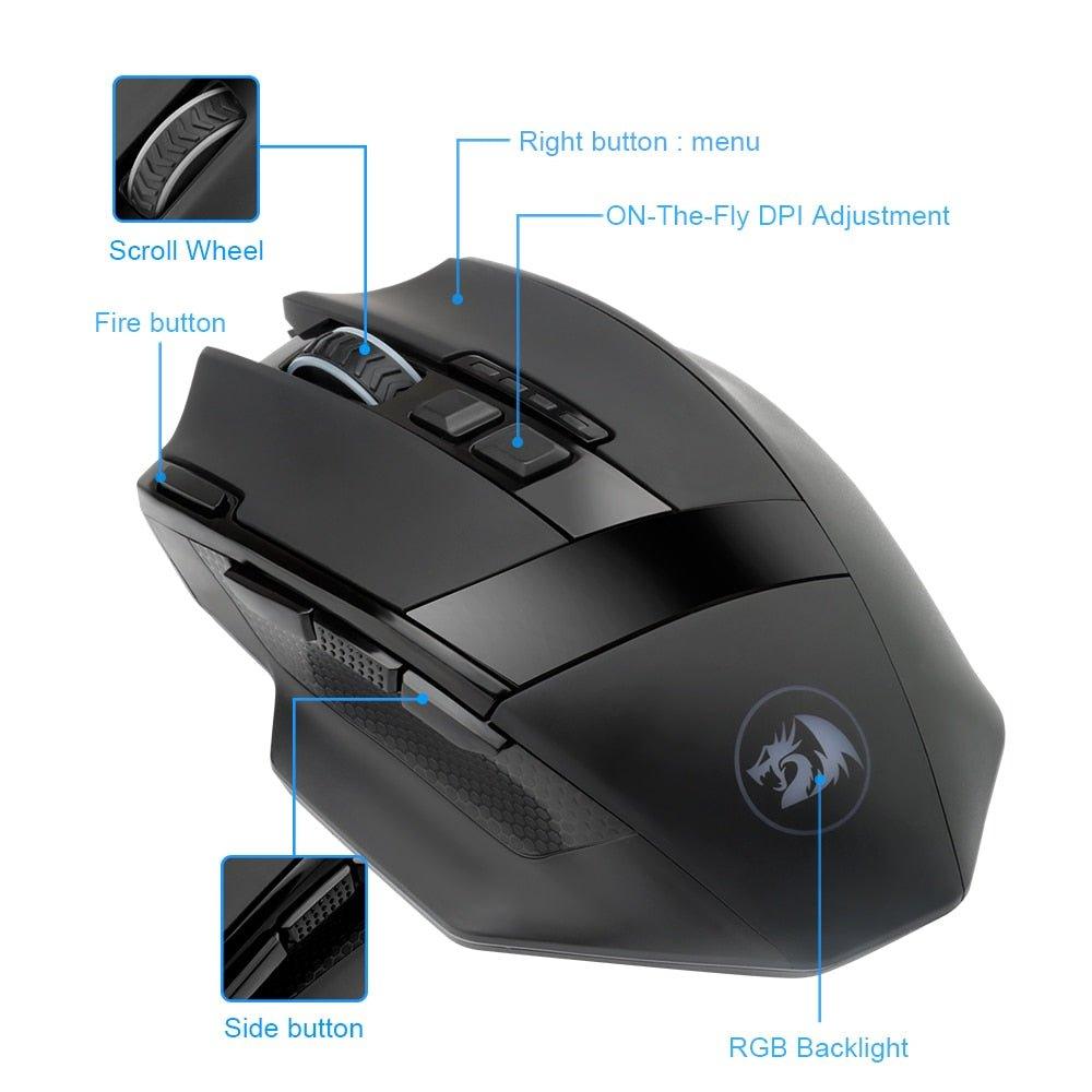 Redragon Sniper Pro M801P Gaming Mouse 16400DPI – Gamer Tech